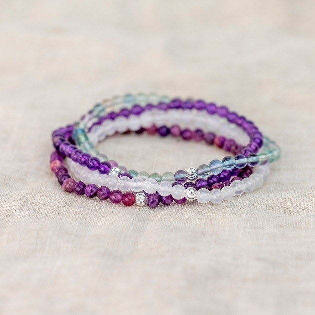 Hampers and Gifts to the UK - Send the Crown Chakra Bracelet Set
